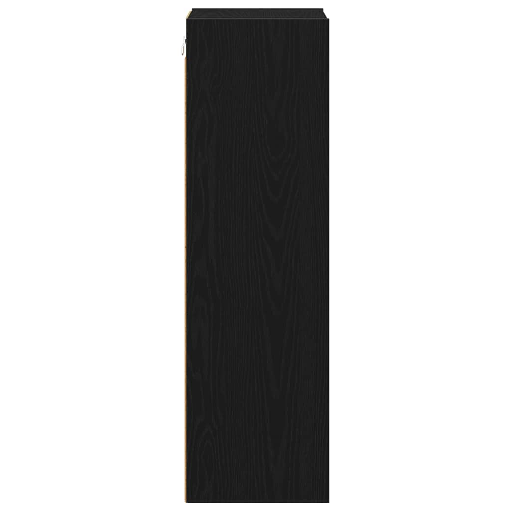 vidaXL Szafka wisząca z przechowywaniem Czarny Dąb 30 x 29,5 x 100 cm