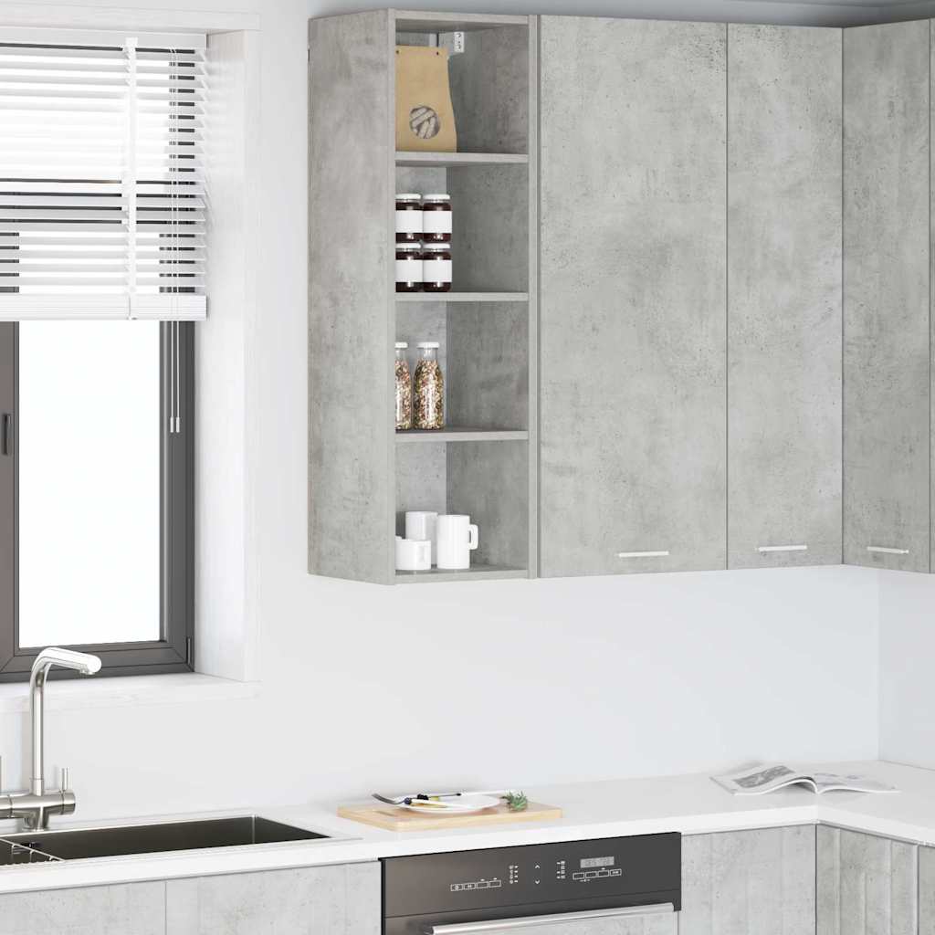 vidaXL Szafka wisząca Betonowy szary 30 x 29,5 x 100 cm