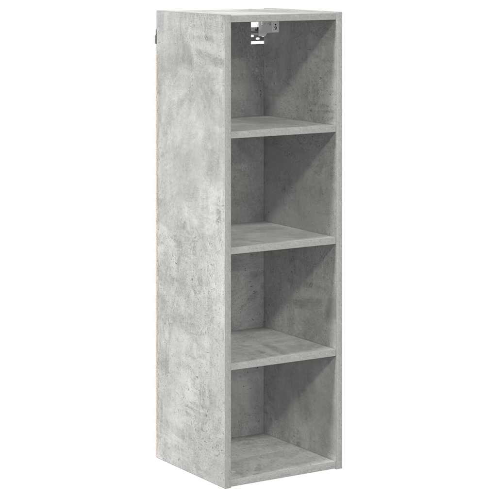 vidaXL Szafka wisząca Betonowy szary 30 x 29,5 x 100 cm