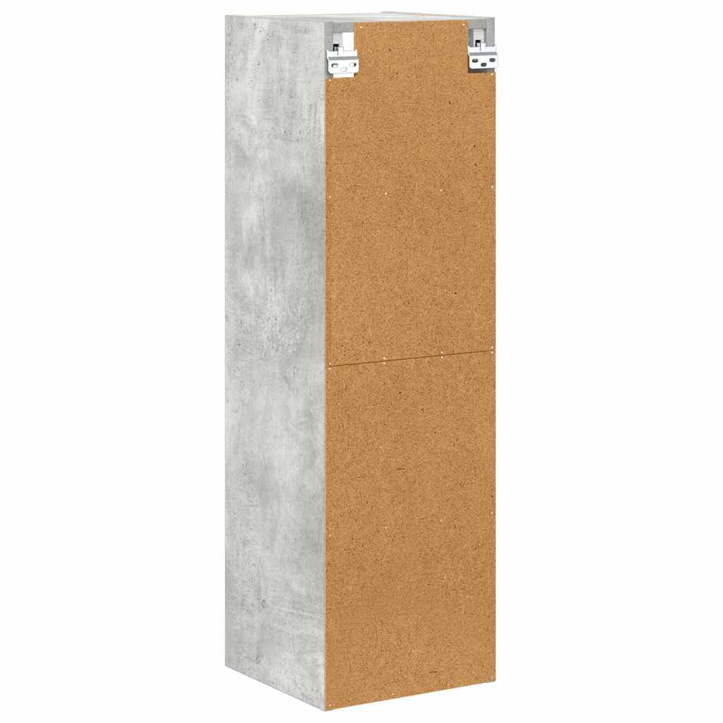 vidaXL Szafka wisząca Betonowy szary 30 x 29,5 x 100 cm