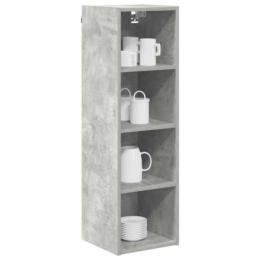 vidaXL Szafka wisząca Betonowy szary 30 x 29,5 x 100 cm