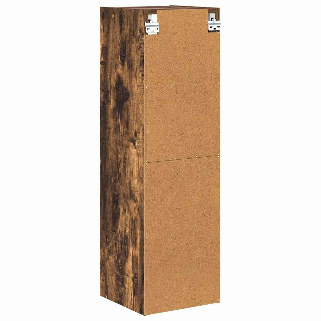 vidaXL Szafka wisząca z przechowywaniem Dąb wędzony 30 x 29,5 x 100 cm