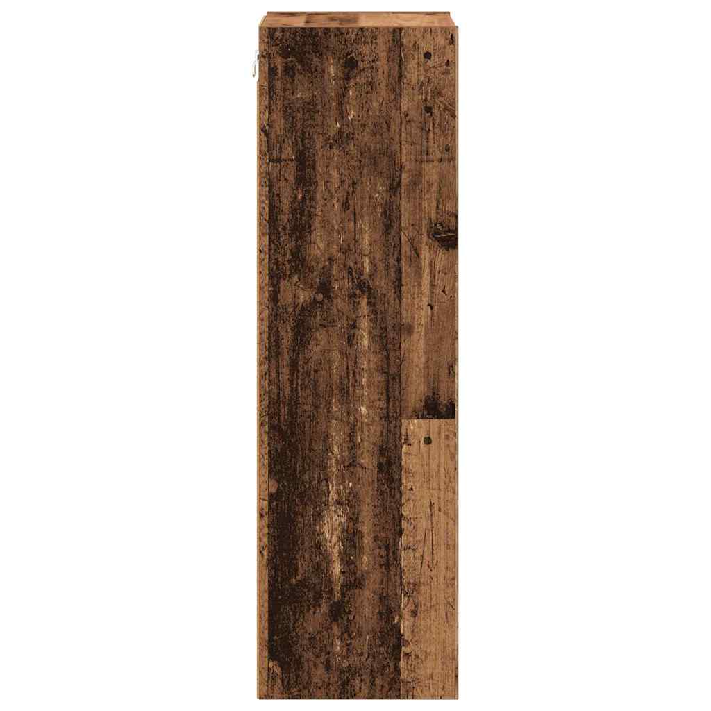vidaXL Szafka wisząca Stare drewno 30 x 29,5 x 100 cm