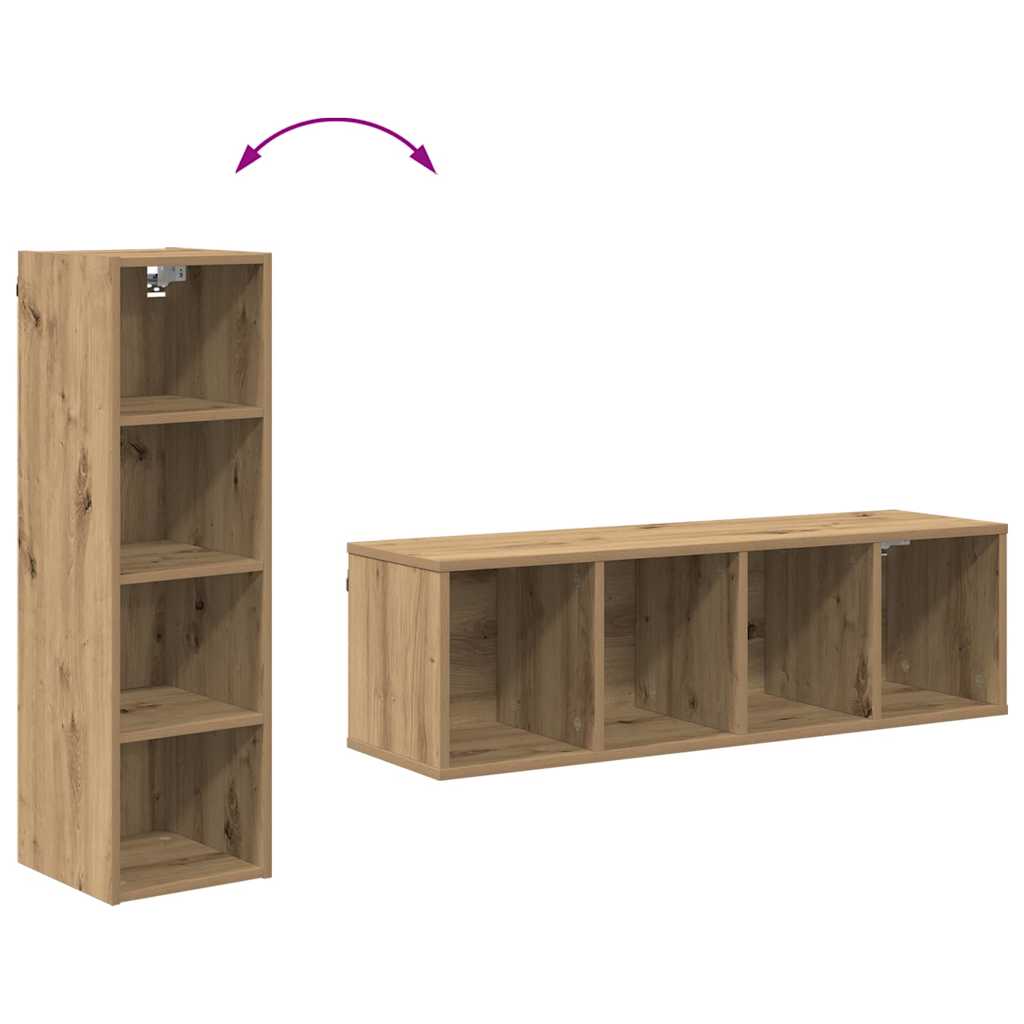 vidaXL Szafka wisząca Dąb rzemieślniczy 30 x 29,5 x 100 cm