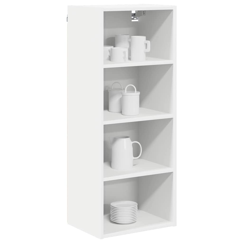 vidaXL Szafka wisząca Biały 40 x 29,5 x 100 cm Materiał drewnopochodny