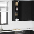 vidaXL Szafka wisząca z przechowywaniem Czarny Dąb 40 x 29,5 x 100 cm