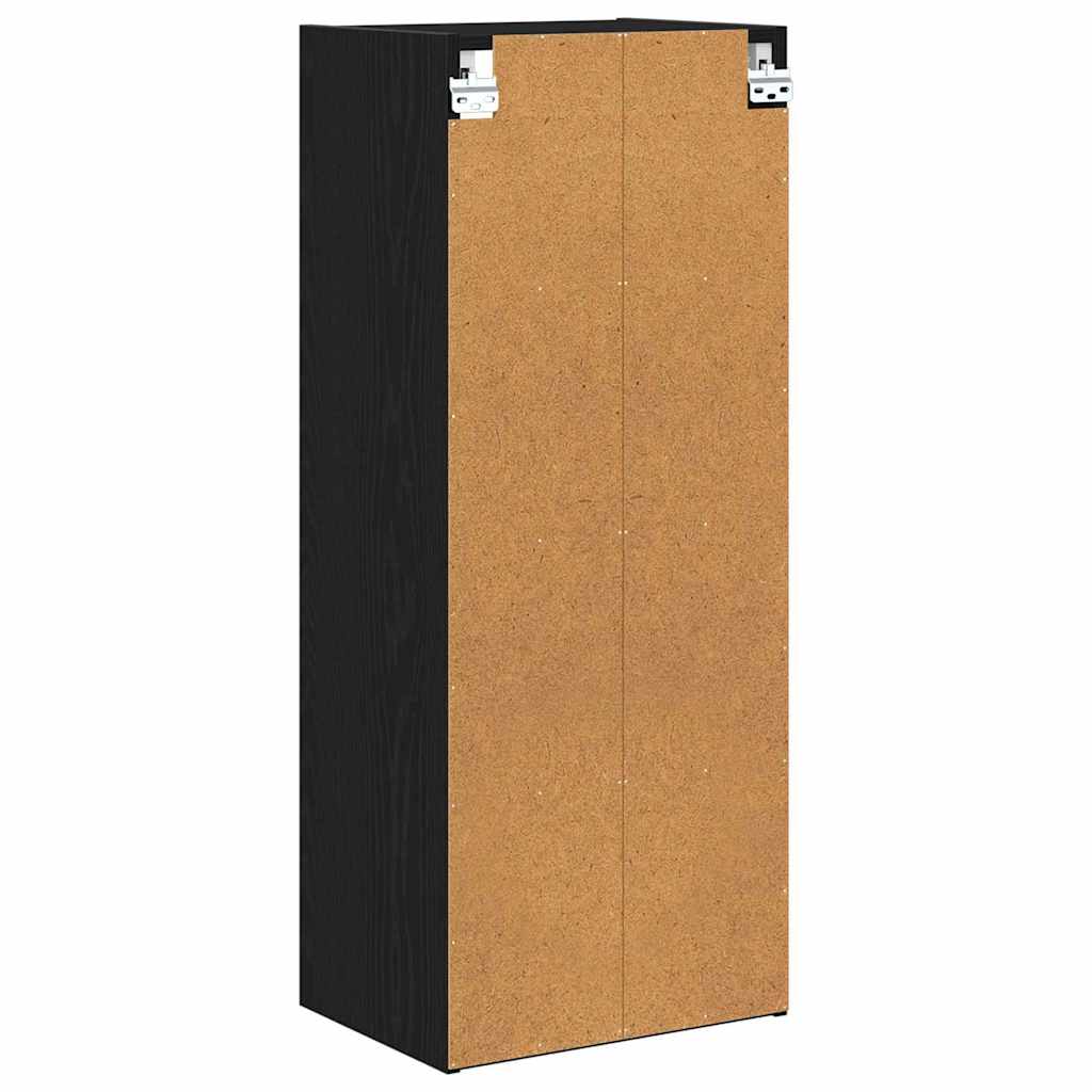 vidaXL Szafka wisząca z przechowywaniem Czarny Dąb 40 x 29,5 x 100 cm