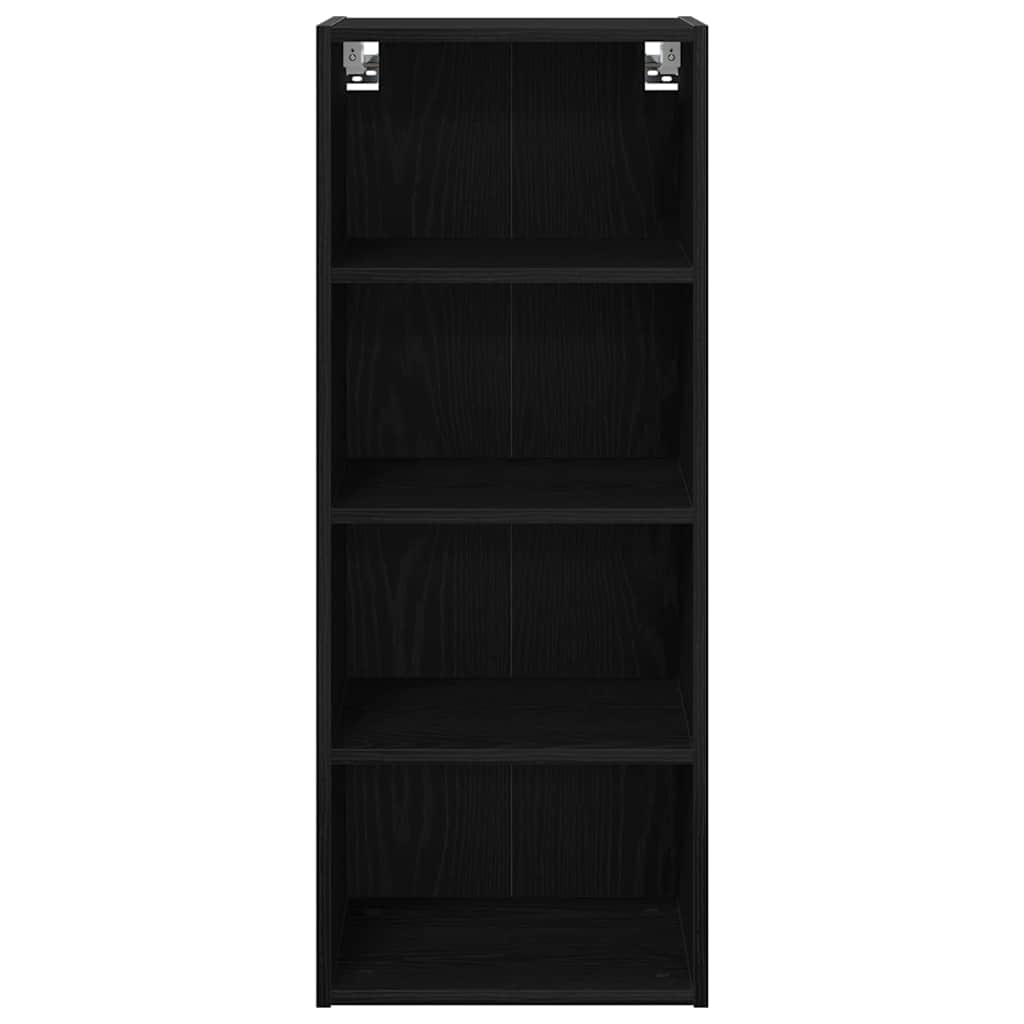 vidaXL Szafka wisząca z przechowywaniem Czarny Dąb 40 x 29,5 x 100 cm
