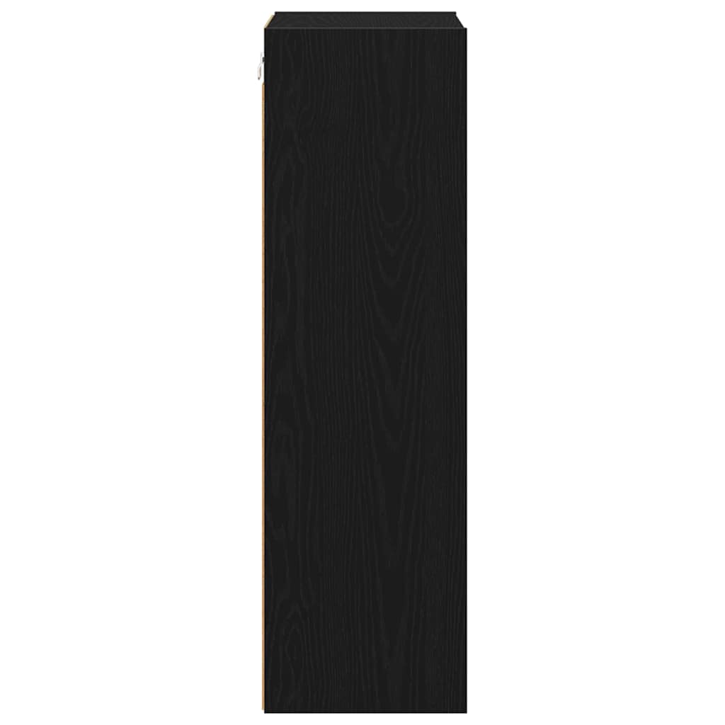 vidaXL Szafka wisząca z przechowywaniem Czarny Dąb 40 x 29,5 x 100 cm