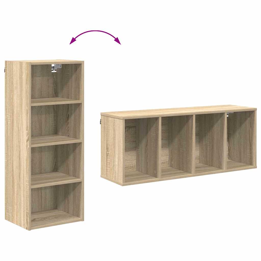 vidaXL Szafka wisząca z przechowywaniem Dąb Sonoma 40 x 29,5 x 100 cm