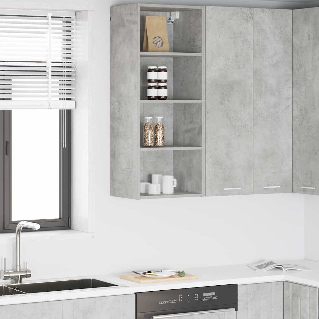 vidaXL Szafka wisząca Betonowy szary 40 x 29,5 x 100 cm