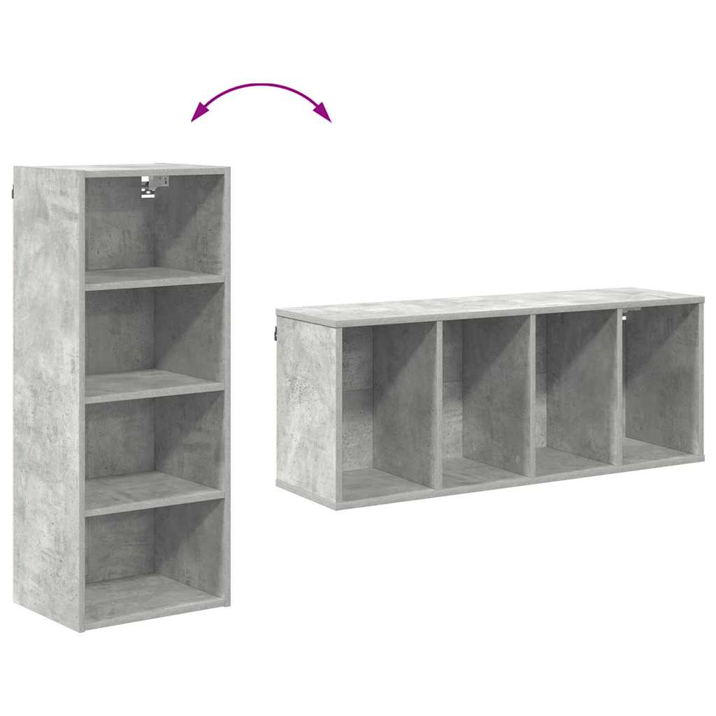 vidaXL Szafka wisząca Betonowy szary 40 x 29,5 x 100 cm