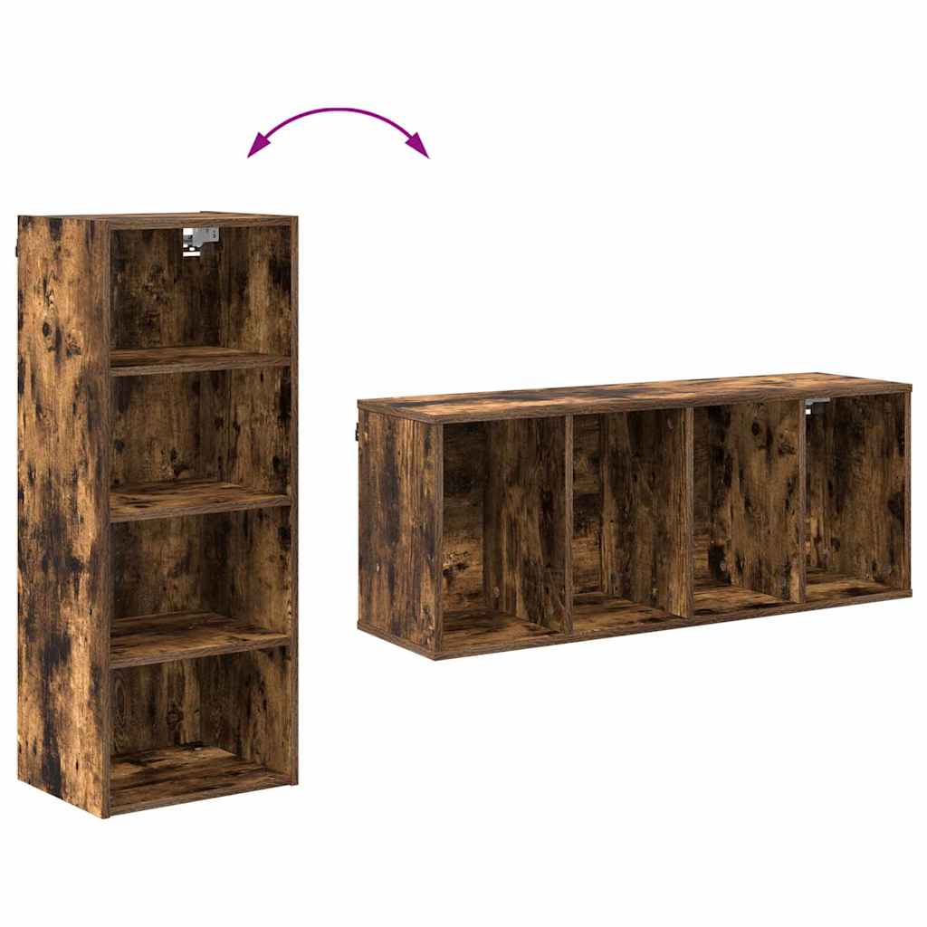vidaXL Szafka wisząca z przechowywaniem Dąb wędzony 40 x 29,5 x 100 cm