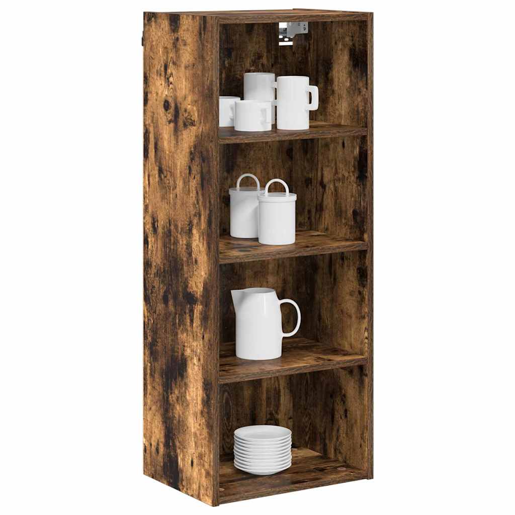 vidaXL Szafka wisząca z przechowywaniem Dąb wędzony 40 x 29,5 x 100 cm