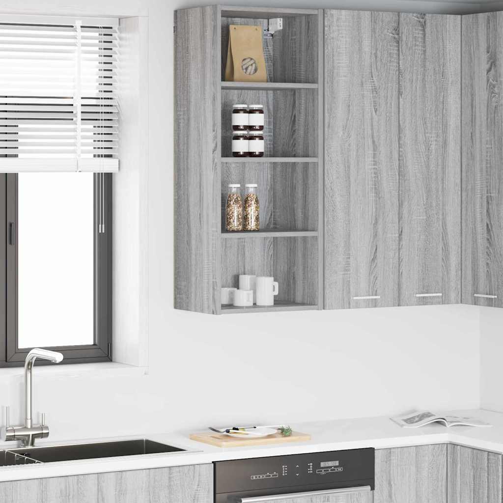 vidaXL Szafka wisząca Szary Sonoma 40 x 29,5 x 100 cm