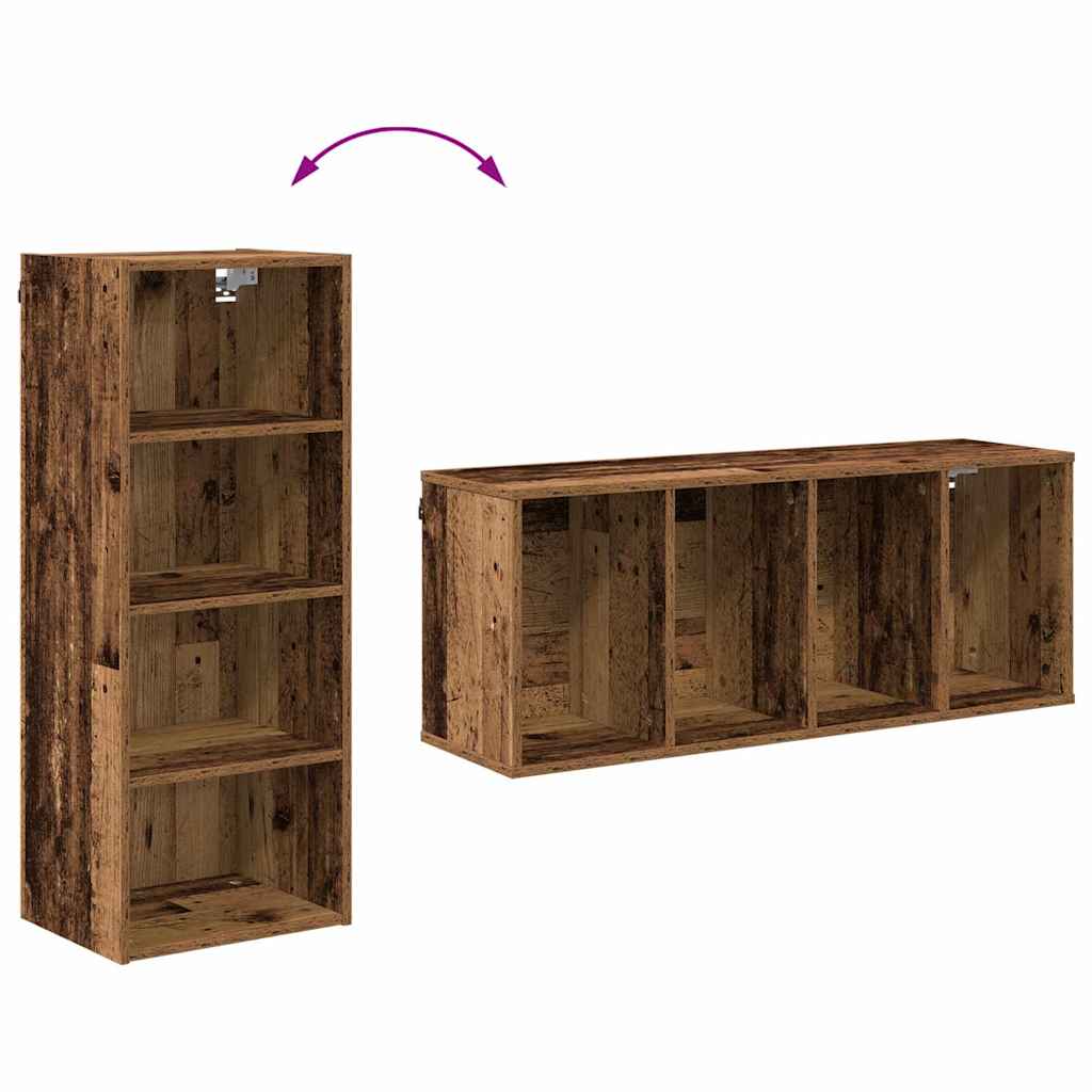 vidaXL Szafka wisząca Stare drewno 40 x 29,5 x 100 cm