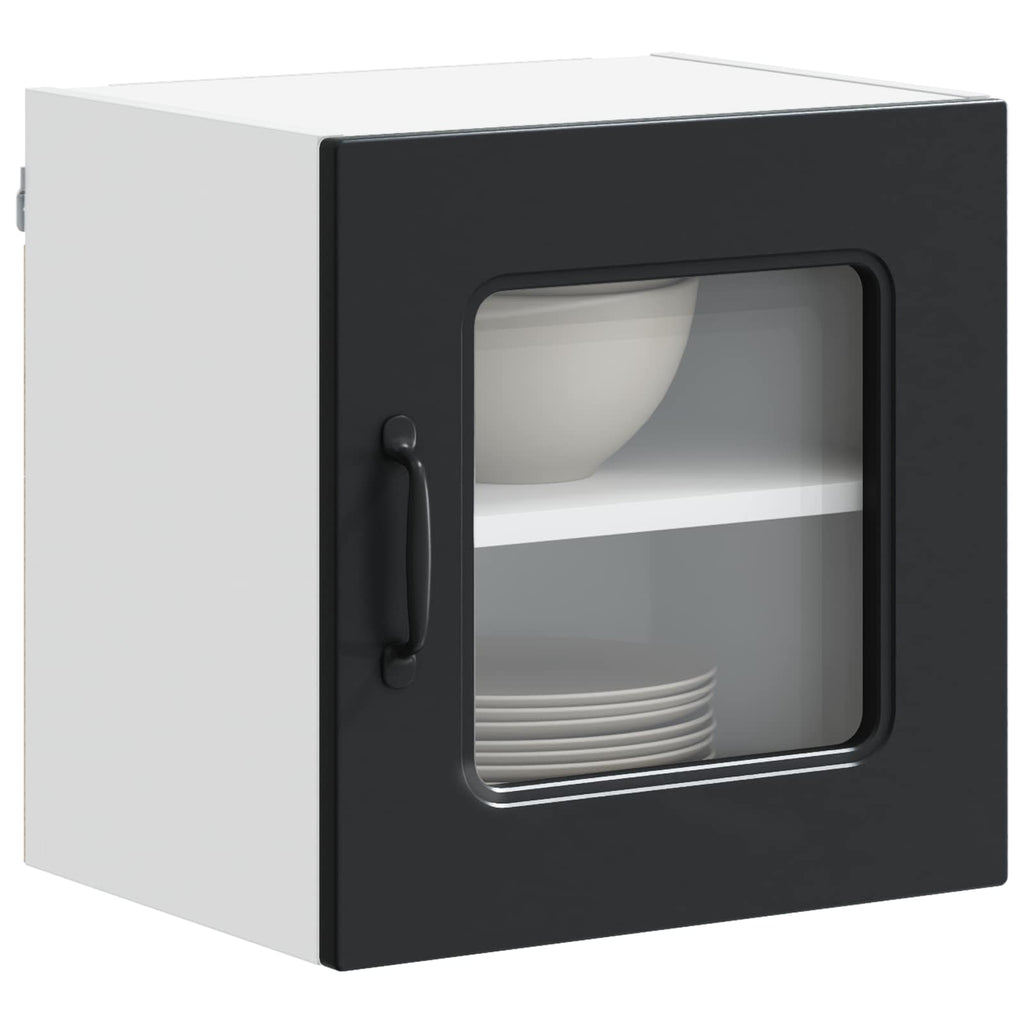 vidaXL Front do zmywarki Kalmar 2 pcs Czarny 40 x 31 x 40 cm