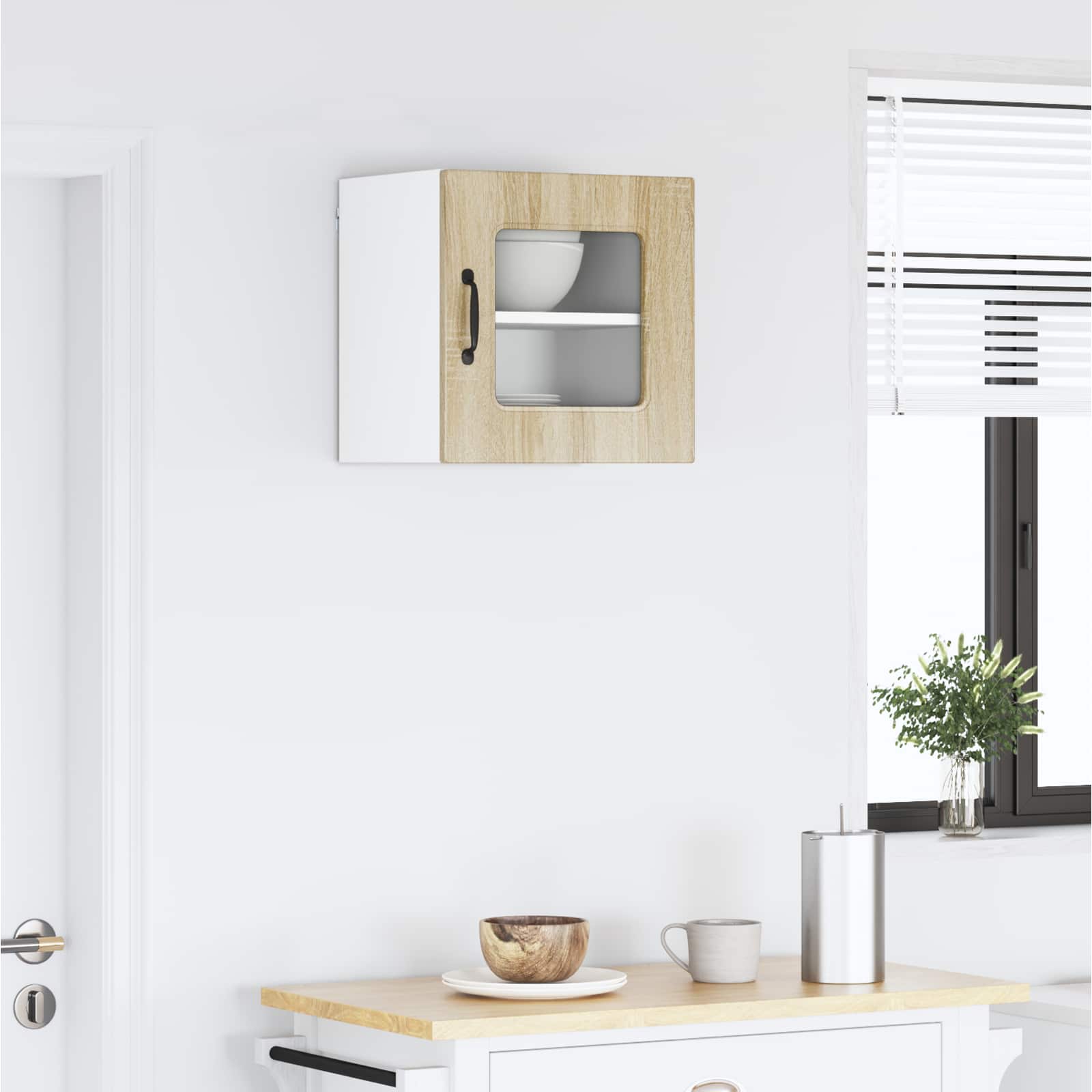 vidaXL Front do zmywarki Kalmar Dąb Sonoma 40 x 31 x 40 cm