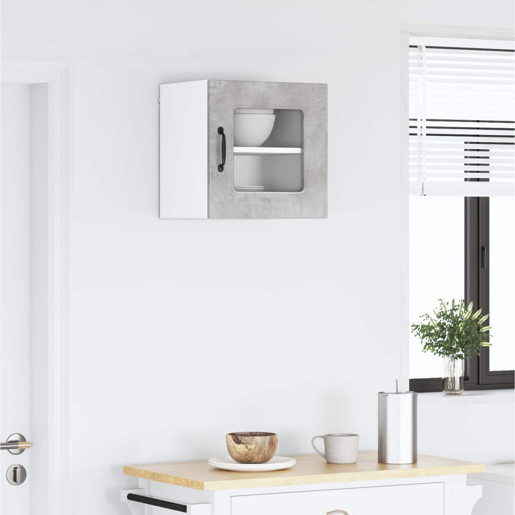 vidaXL Front do zmywarki Kalmar Betonowy szary 40 x 31 x 40 cm