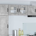 vidaXL Front do zmywarki Kalmar 2 pcs Betonowy szary 40 x 31 x 40 cm