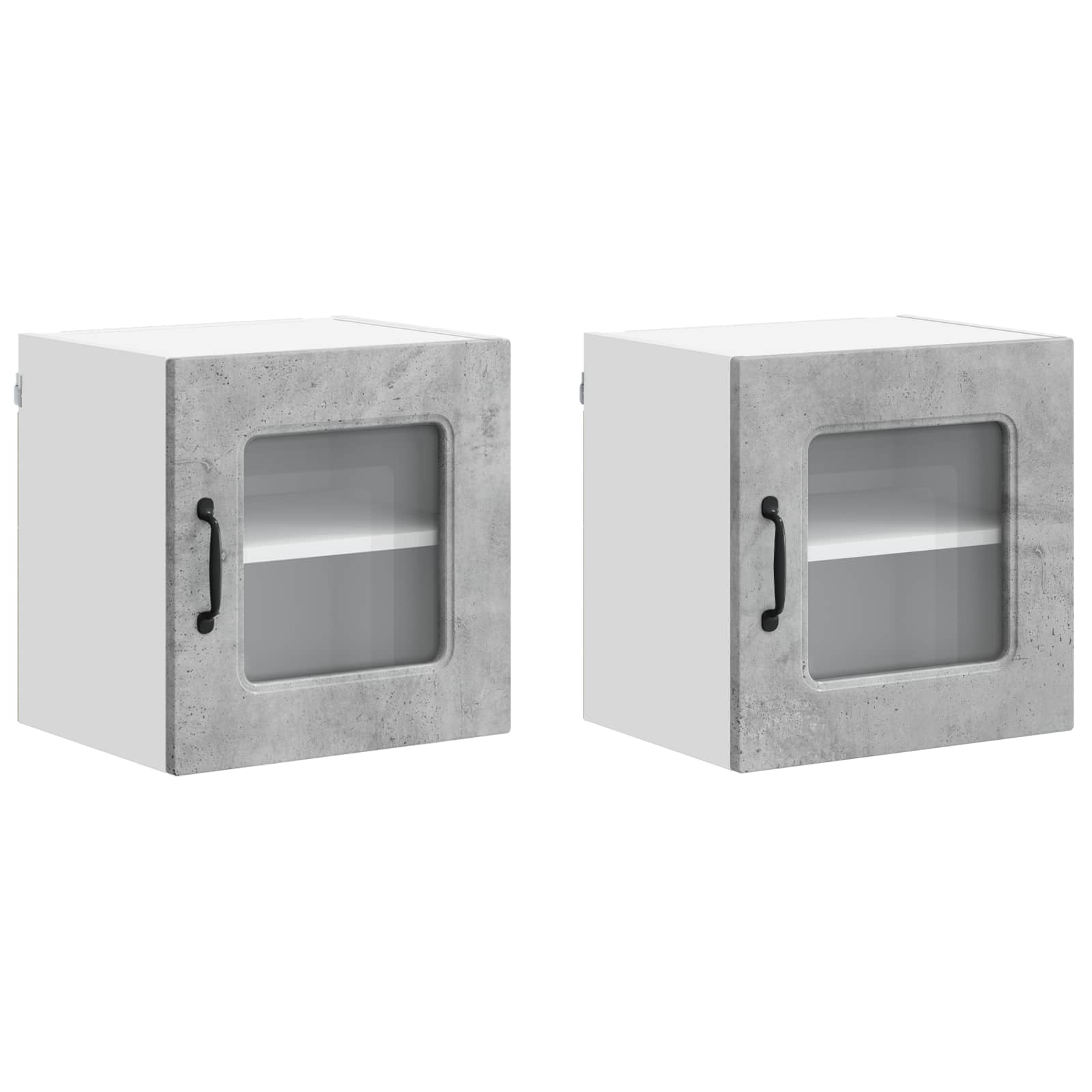 vidaXL Front do zmywarki Kalmar 2 pcs Betonowy szary 40 x 31 x 40 cm
