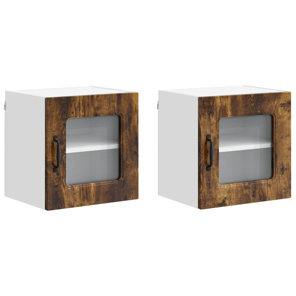 vidaXL Front do zmywarki Kalmar 2 pcs Dąb wędzony 40 x 31 x 40 cm