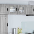 vidaXL Front do zmywarki Kalmar 2 pcs Szary Sonoma 40 x 31 x 40 cm