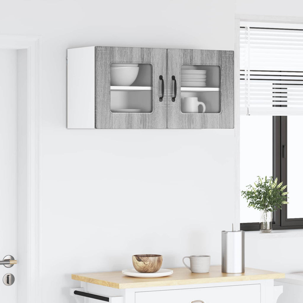 vidaXL Front do zmywarki Kalmar 2 pcs Szary Sonoma 40 x 31 x 40 cm
