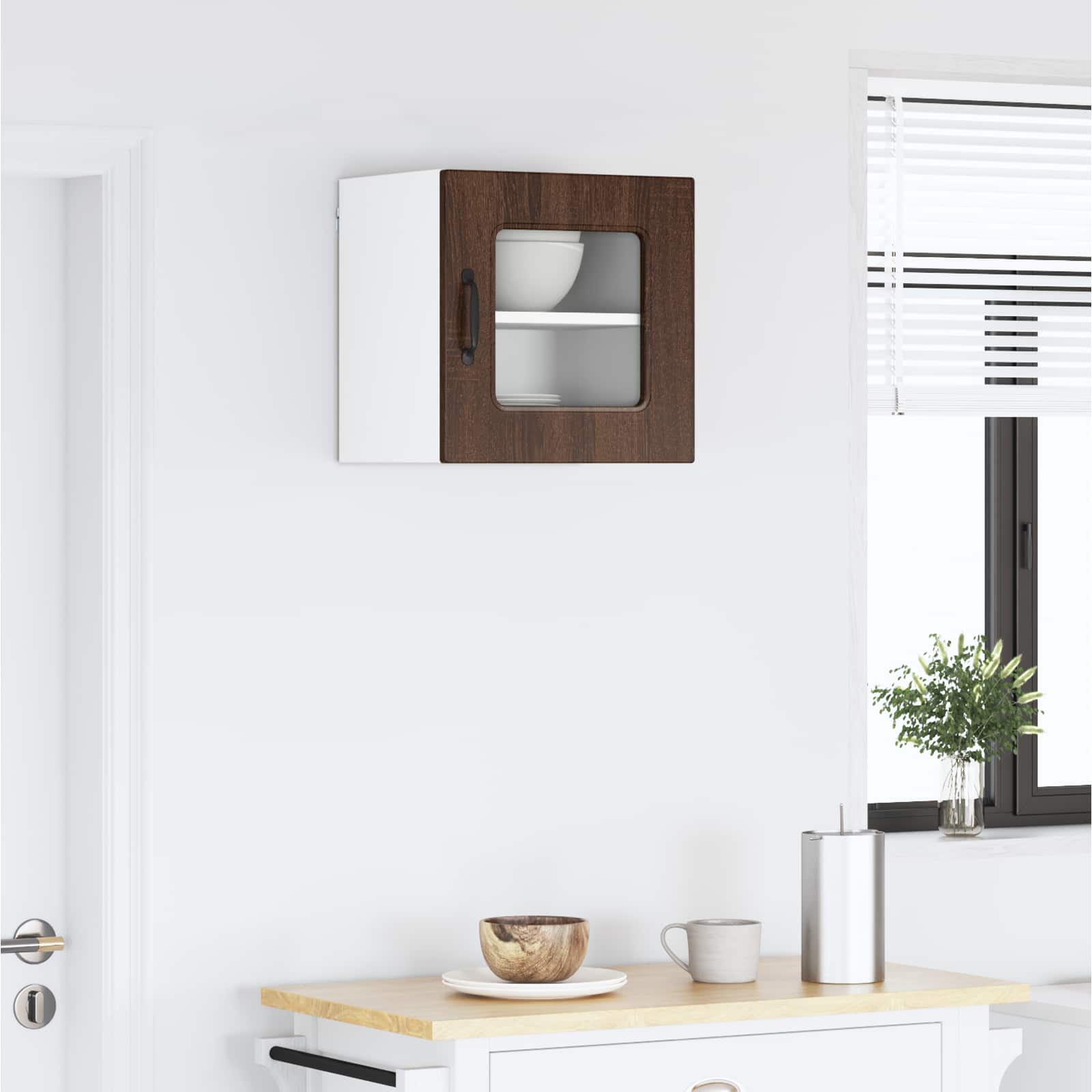 vidaXL Front do zmywarki Kalmar Brązowy dąb 40 x 31 x 40 cm