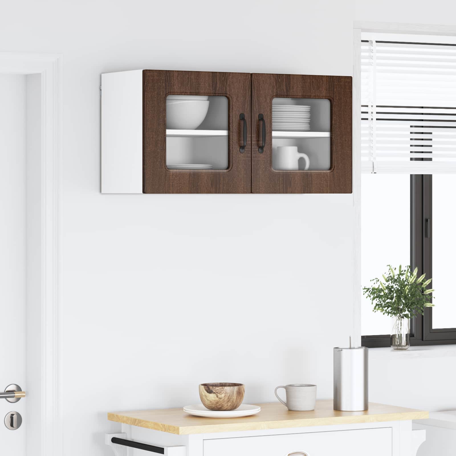 vidaXL Front do zmywarki Kalmar 2 pcs Brązowy dąb 40 x 31 x 40 cm