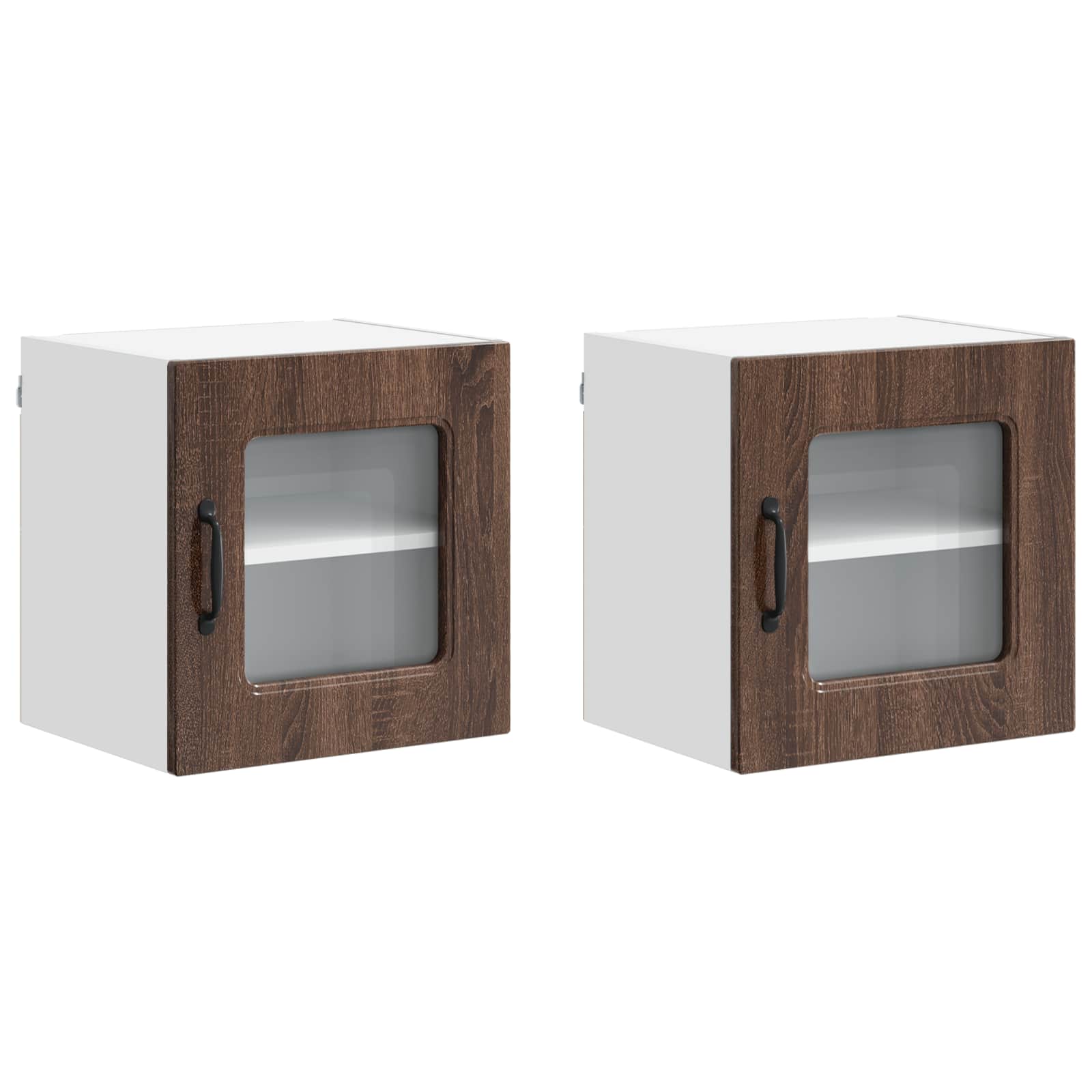 vidaXL Front do zmywarki Kalmar 2 pcs Brązowy dąb 40 x 31 x 40 cm