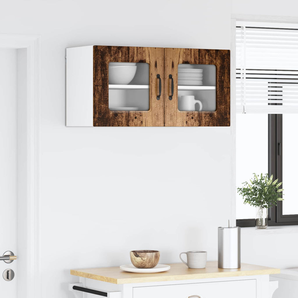 vidaXL Front do zmywarki Kalmar 2 pcs Stare drewno 40 x 31 x 40 cm