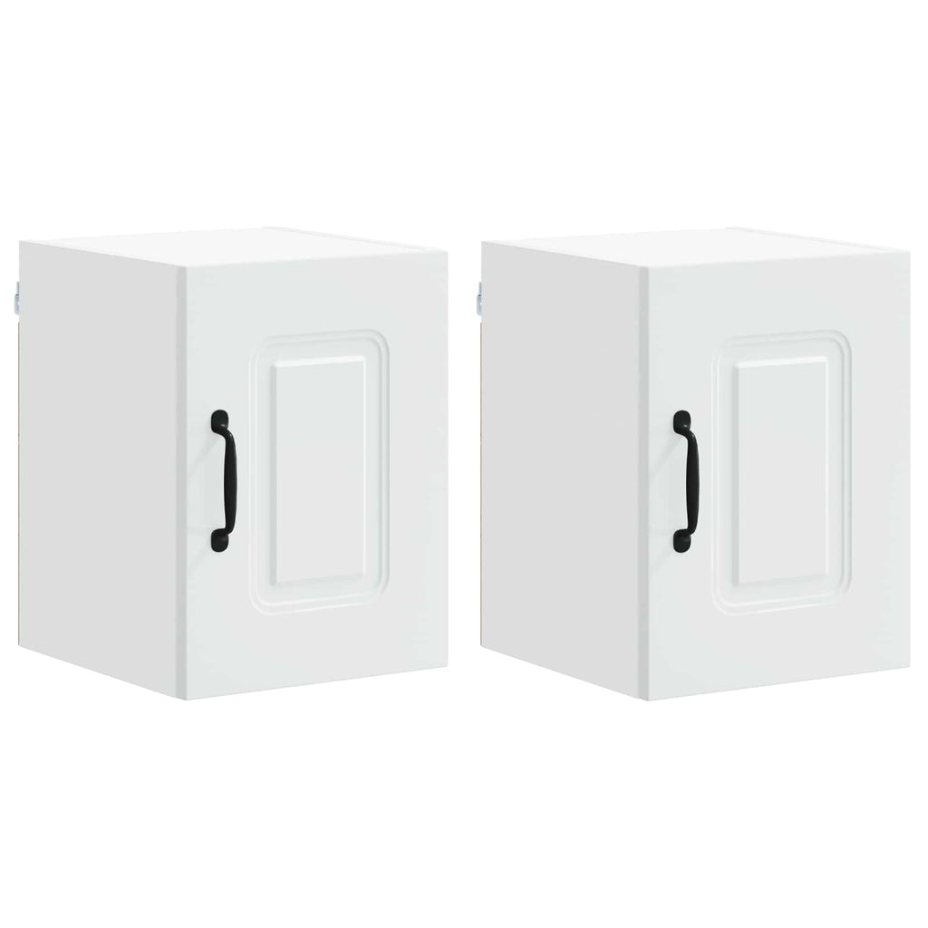 vidaXL Front do zmywarki Kalmar 2 pcs Biały 30 x 31 x 40 cm