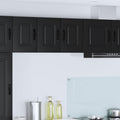 vidaXL Front do zmywarki Kalmar 2 pcs Czarny 30 x 31 x 40 cm