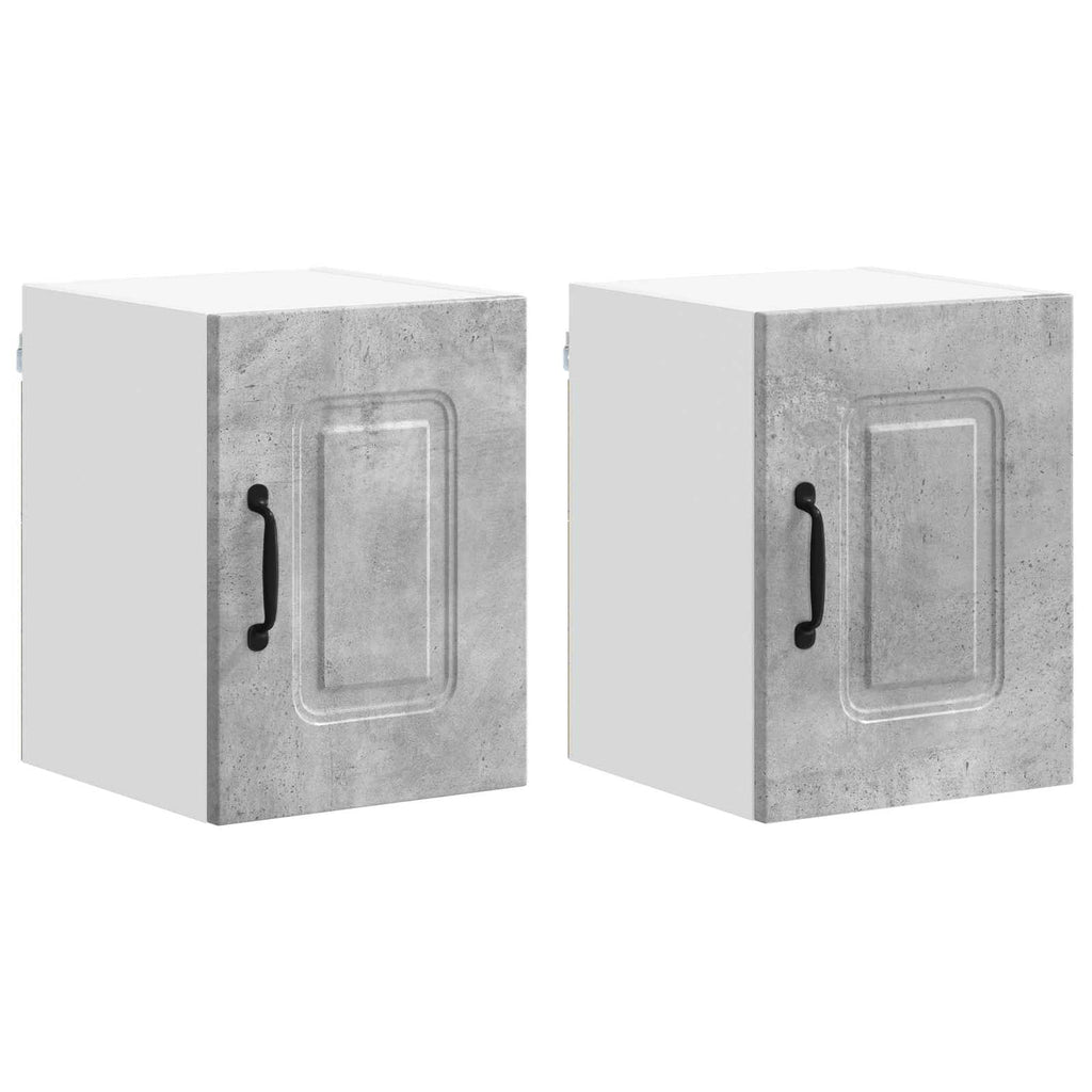 vidaXL Front do zmywarki Kalmar 2 pcs Betonowy szary 30 x 31 x 40 cm