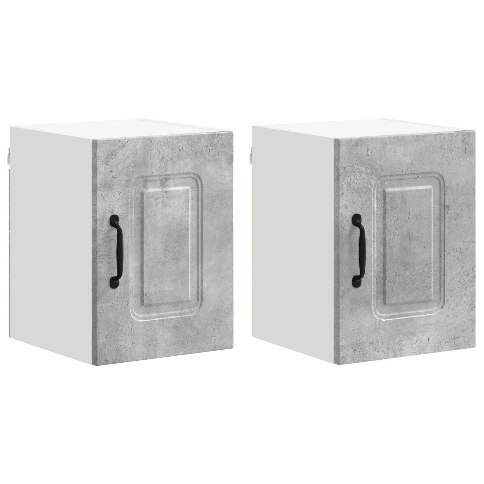 vidaXL Front do zmywarki Kalmar 2 pcs Betonowy szary 30 x 31 x 40 cm