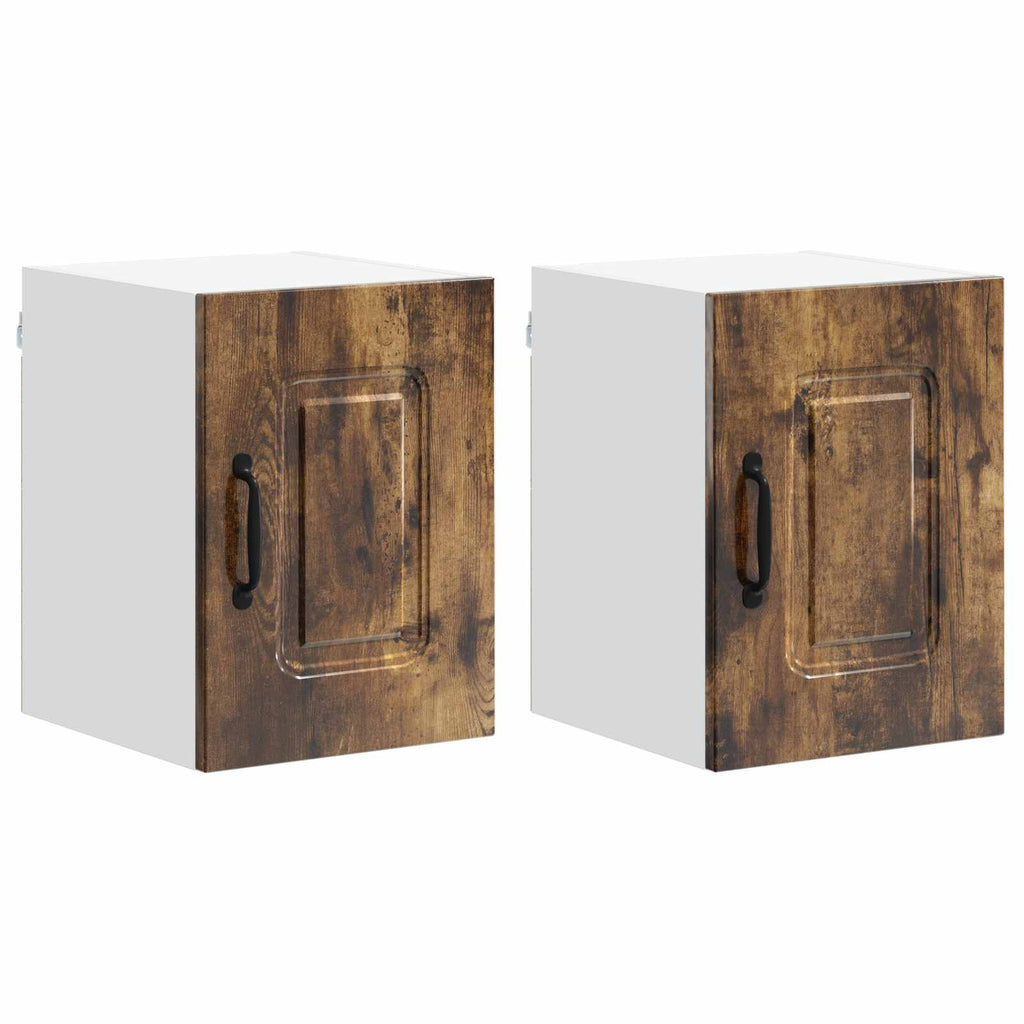 vidaXL Front do zmywarki Kalmar 2 pcs Dąb wędzony 30 x 31 x 40 cm