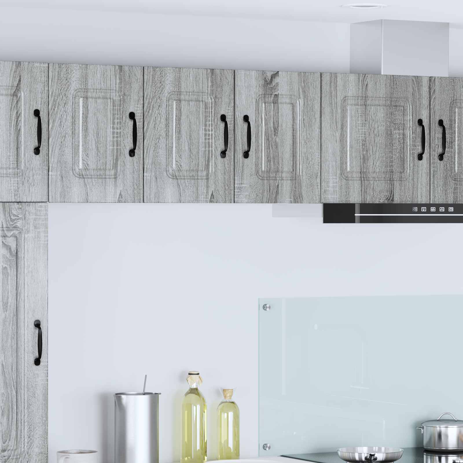 vidaXL Front do zmywarki Kalmar 2 pcs Szary Sonoma 30 x 31 x 40 cm