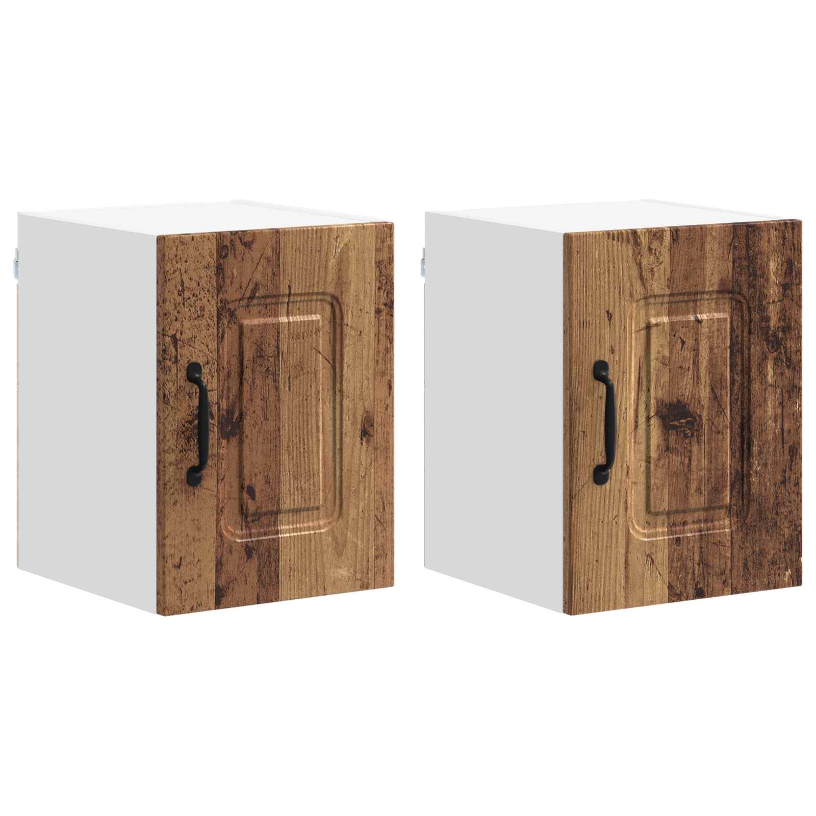 vidaXL Front do zmywarki Kalmar 2 pcs Stare drewno 30 x 31 x 40 cm