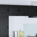 vidaXL Front do zmywarki Kalmar Czarny 40 x 31 x 40 cm