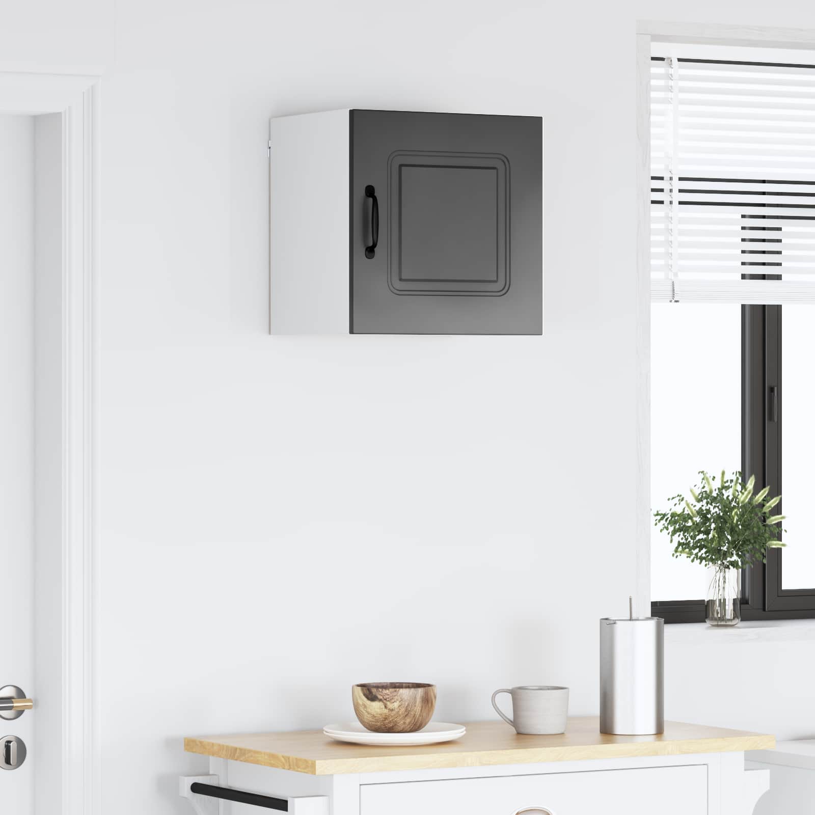 vidaXL Front do zmywarki Kalmar Czarny 40 x 31 x 40 cm