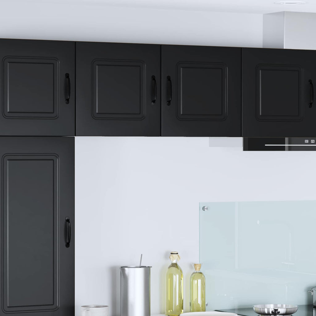 vidaXL Front do zmywarki Kalmar 2 pcs Czarny 40 x 31 x 40 cm