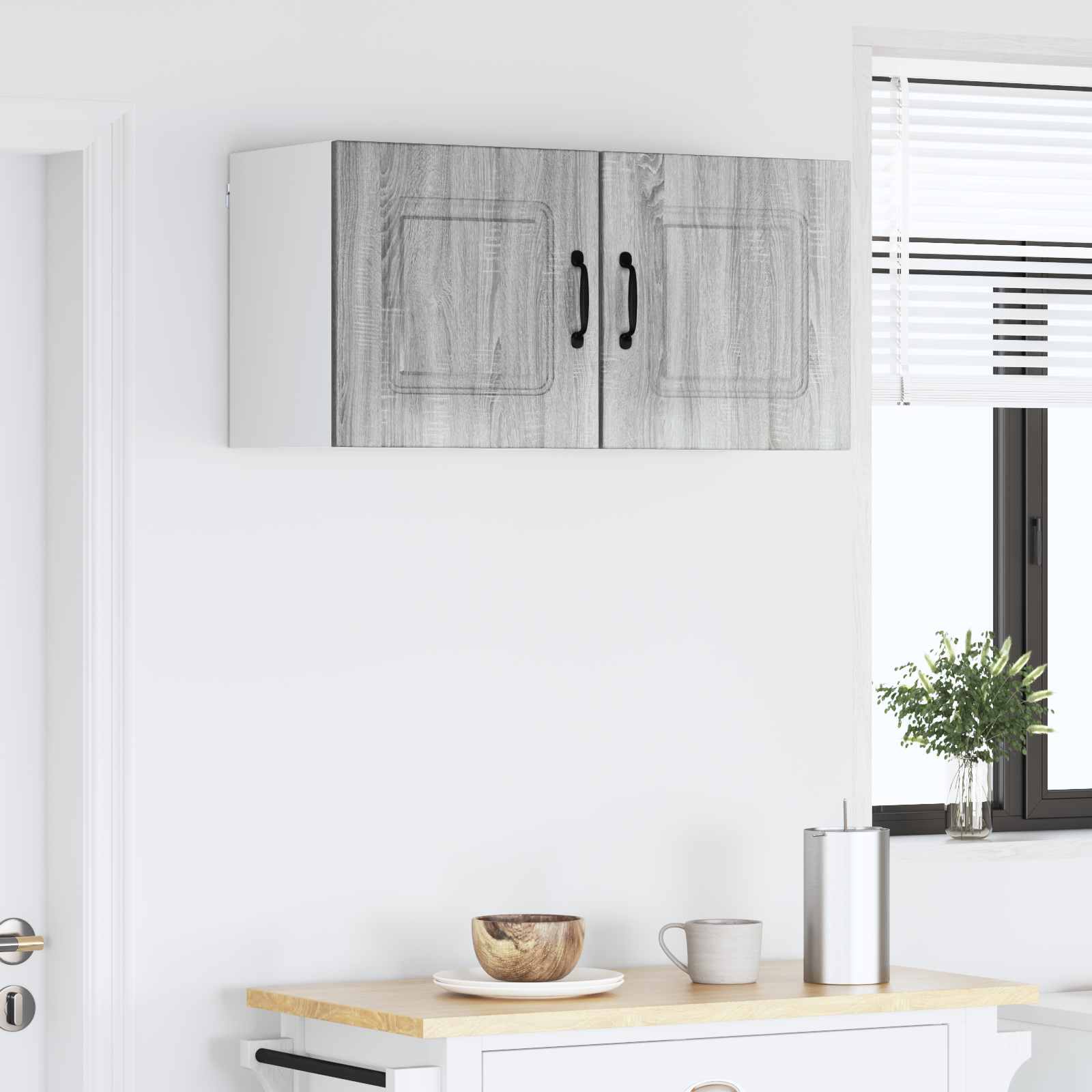 vidaXL Front do zmywarki Kalmar 2 pcs Szary Sonoma 40 x 31 x 40 cm