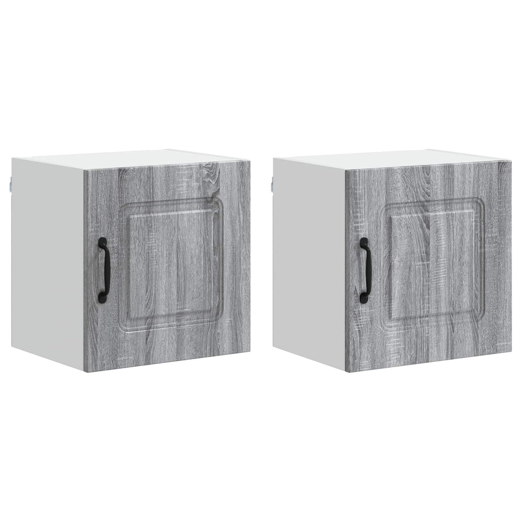 vidaXL Front do zmywarki Kalmar 2 pcs Szary Sonoma 40 x 31 x 40 cm