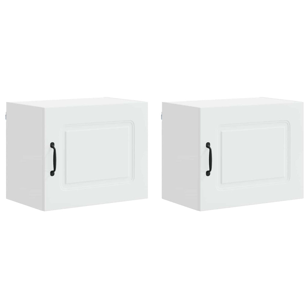 vidaXL Front do zmywarki Kalmar 2 pcs Biały 50 x 31 x 40 cm