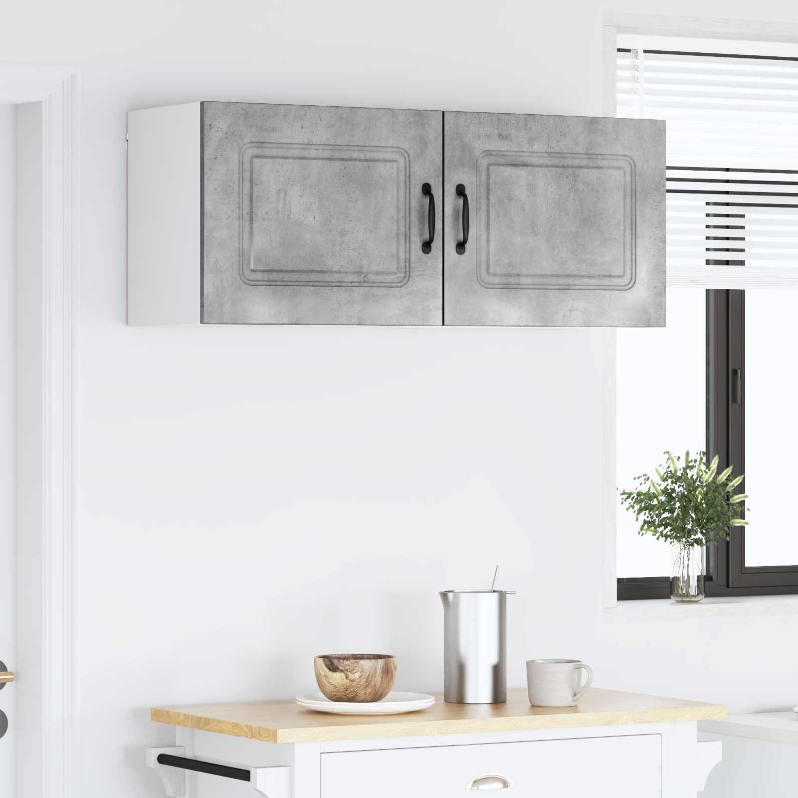 vidaXL Front do zmywarki Kalmar 2 pcs Betonowy szary 50 x 31 x 40 cm