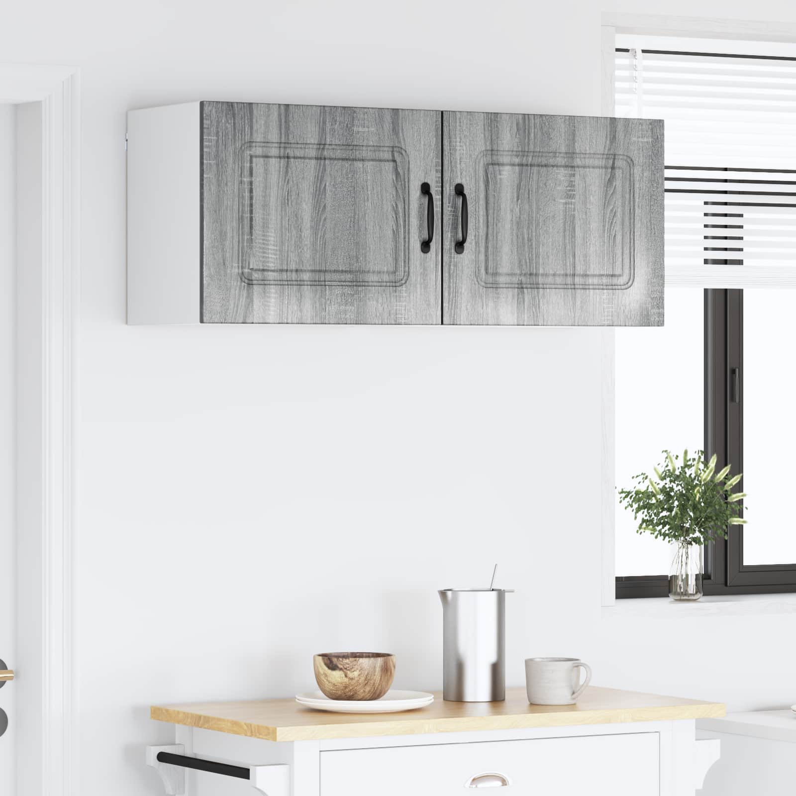 vidaXL Front do zmywarki Kalmar 2 pcs Szary Sonoma 50 x 31 x 40 cm