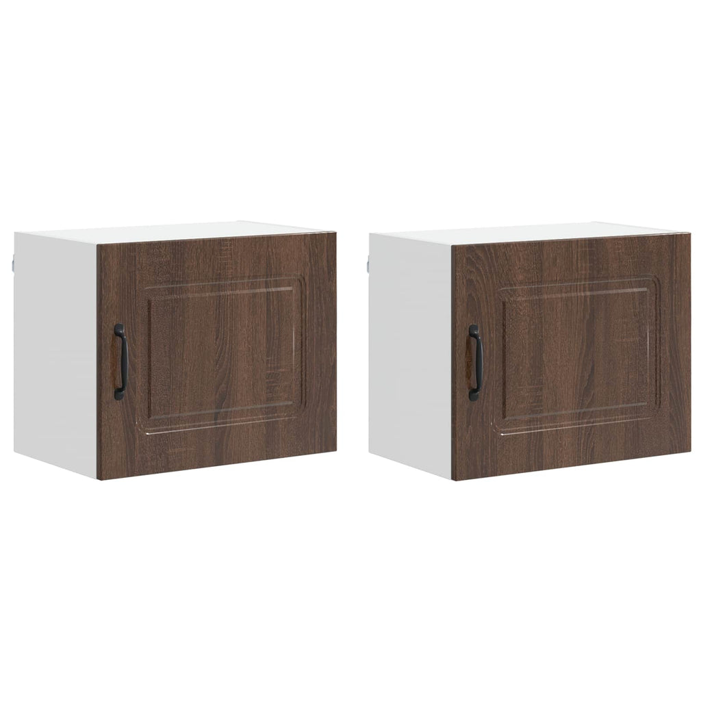 vidaXL Front do zmywarki Kalmar 2 pcs Brązowy dąb 50 x 31 x 40 cm
