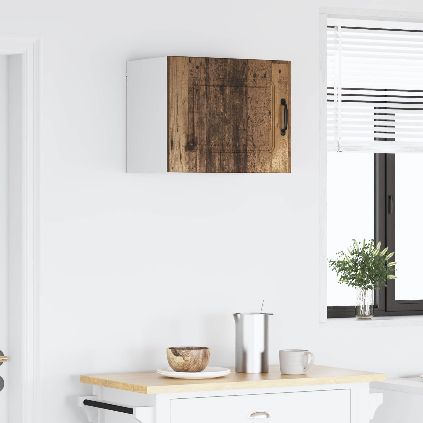 vidaXL Front do zmywarki Kalmar Stare drewno 50 x 31 x 40 cm