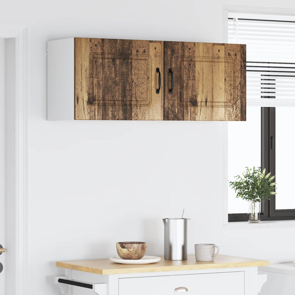 vidaXL Front do zmywarki Kalmar 2 pcs Stare drewno 50 x 31 x 40 cm